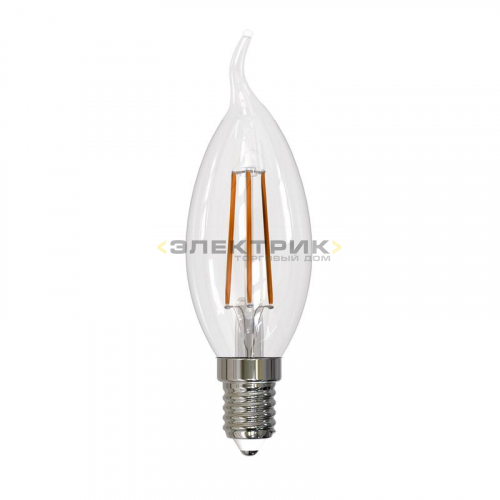 Лампа светодиодная филаментная FL CL CW35 9Вт Е14 4000К 750Лм 35х120мм Uniel