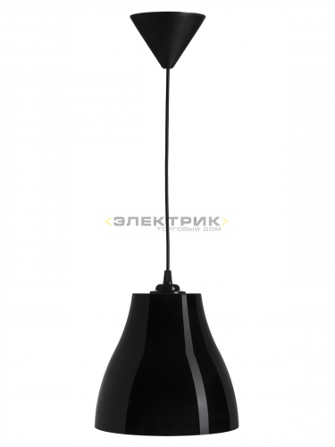 Светильник НСБ 21-60-172 "Melodi mini" черный, шнур черный 60Вт Е27 IP20 (кратно 5шт) TDM