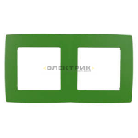 Рамка двухместная универсальная зеленый Эра12 12-5002-27 ЭРА
