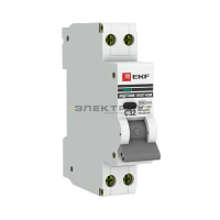 Выключатель автоматический дифференциального тока АВДТ-63М 1Р+N 25А 10мА 6кА тип AС хар-ка С электро