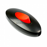Выключатель проходной черный/красный 6А 250В Smartbuy