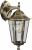 Светильник садово-парковый шестигранный на стену вниз черное золото "Классика" PL6202 100Вт Е27 225х