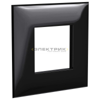 Рамка одноместная универсальная черный квадрат ARTLEBEDEV Avanti DKC
