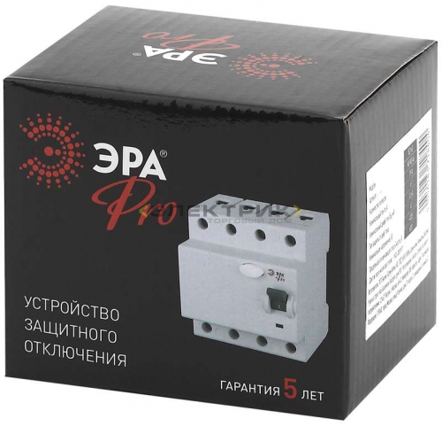 Устройство защитного отключения УЗО ВД1-63 3P+N 40А 100мА 6кА тип AC Pro NO-902-61 ЭРА