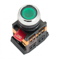 Кнопка ABLFS-22 с подсветкой зеленая NO+NC 230В PROxima EKF