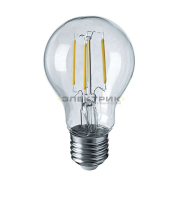 Лампа светодиодная филаментная диммируемая FL CL А60 8Вт Е27 2700К 800Лм 60х105мм Navigator