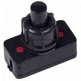 Выключатель-кнопка 250В 1А (2с) черная для настольной лампы REXANT