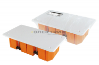 Коробка распаячная СП 172х96х45мм крышка пластиковые лапки индивидуальный штрихкод IP20 TDM