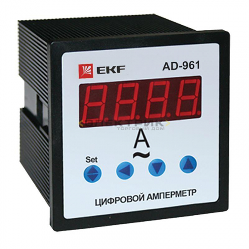 Амперметр цифровой AD-961 96х96мм однофазный PROxima EKF