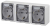 Розетка трехместная с заземлением с защитными шторками и крышкой наружная 16А белая 11-2406-01 IP54 