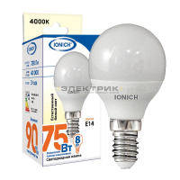 Лампа светодиодная FR G45 8Вт Е14 4000К 720Лм 45x82мм IONICH