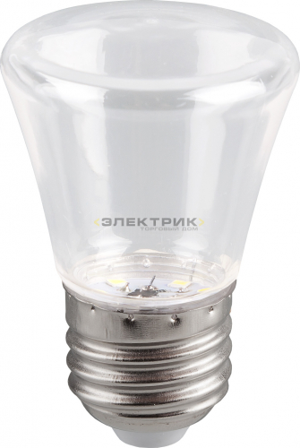 Лампа светодиодная колокольчик LB-372 CL С45 1Вт Е27 6400К 80Лм 45х70мм FERON