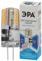 Лампа светодиодная силикон STD CL JC 2.5Вт G4 4000К 200Лм 12В 10х38мм ЭРА