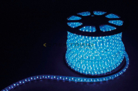 Дюралайт светодиодный трехжильный синий LED-F3W 11х17мм 72LED/м 2,88Вт/м 220В IP65 FERON