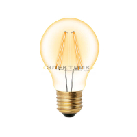 Лампа светодиодная филаментная золото FL CL A60 6Вт Е27 2700К 540Лм 60х102мм Uniel