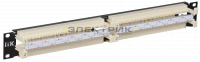 ITK 19" кросс-панель 100-парная, 1U, 110 т. (модули в комплекте) IEK