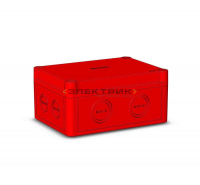 Коробка ПК низкая крышка красная DIN 150х110х73мм IP65 HEGEL