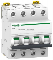 Выключатель автоматический iC60L 4Р 25А 15кА хар-ка С Acti9 Schneider Electric