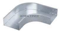 Угол для лотка горизонтальный 90 градусов 50х600мм 1.5мм нержавеющая сталь AISI 304 в комплекте с кр
