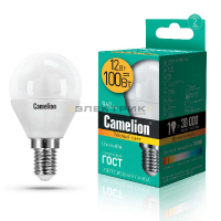 Лампа светодиодная FR G45 12Вт Е14 3000К 960Лм 45х90мм Camelion