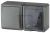 Блок комбинированный горизонтальный розетка+выключатель 11-7401-03 серый 16А IP54 Эксперт ЭРА