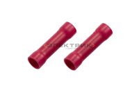 Гильза соединительная изолированная L-32мм 6-10мм2 красная (уп.100шт) REXANT