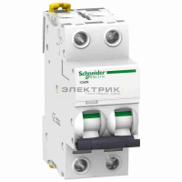 Выключатель автоматический iC60N 2Р 4А 6кА хар-ка С Acti9 Schneider Electric