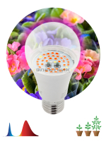 Лампа светодиодная для растений FITO CL А60 12Вт E27 60х120мм ЭРА