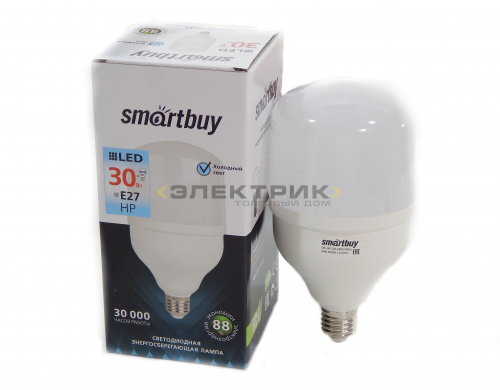 Лампа cветодиодная FR Т100 30Вт Е27 6500К 2400Лм 100х136мм Smartbuy