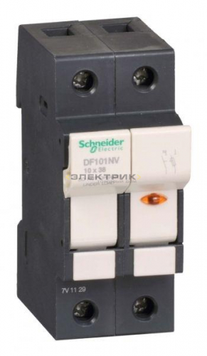 Разъединитель-предохранитель с указателем срабатывания 1P+N 32А 10х38мм TeSys DF Schneider Electric