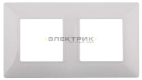 Рамка двухместная универсальная белая 14-5002-01 Elegance ЭРА