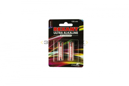 Ультра алкалиновая батарейка AAA/LR03 1.5В (уп.2шт). REXANT