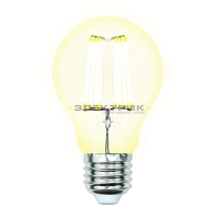 Лампа светодиодная филаментная FL CL A60 10Вт Е27 3000К 920Лм 60х110мм Uniel