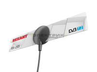 Телевизионная антенна комнатная для цифрового телевидения DVB-T2 на присоске REXANT