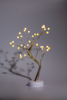 Фигура светодиодная новогодняя "Жемчужное дерево" 36LED H=45см теплый белый свет, питание от 3хAA IP
