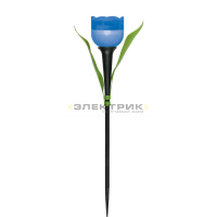 Садовый светильник на солнечной батарее Синий тюльпан 40мАч 55х305мм IP44 Uniel