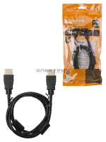 Кабель "АВК 2" HDMI - HDMI v2.0 позолоченные контакты с ферритами 1м TDM