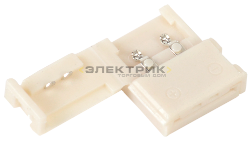 Коннектор для светодиодной ленты 12В SMD5050 IP20 10мм разъем-провод 15см-разъем (уп.5шт) IEK