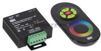 Контроллер для светодиодной ленты RGB 144Вт 4А 12В IP20 3 канала с радио-пультом черный IEK