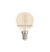 Лампа светодиодная филаментная золото PLED OMNI FL CL G45 8Вт Е14 4000К 720Лм 45х90мм JazzWay