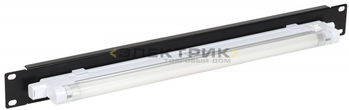 ITK 19" осветительная панель, 1U, с ручным вкл., черная IEK