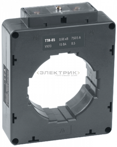 Трансформатор тока ТТИ-85 1000/5А 15ВА класс 0,5 IEK