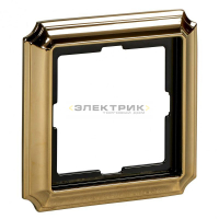 Рамка одноместная универсальная металлическая золото Merten Antique Schneider Electric